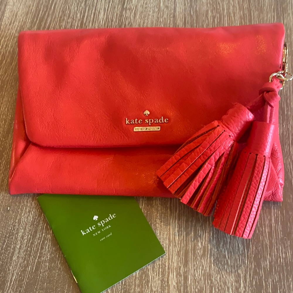 Kate spade fold over wristlet